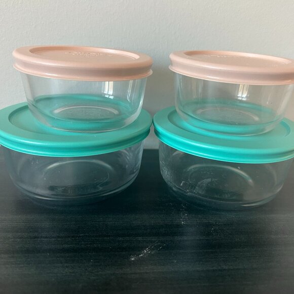 8 Piece Pyrex Glass Storage NWOT - Picture 1 of 2
